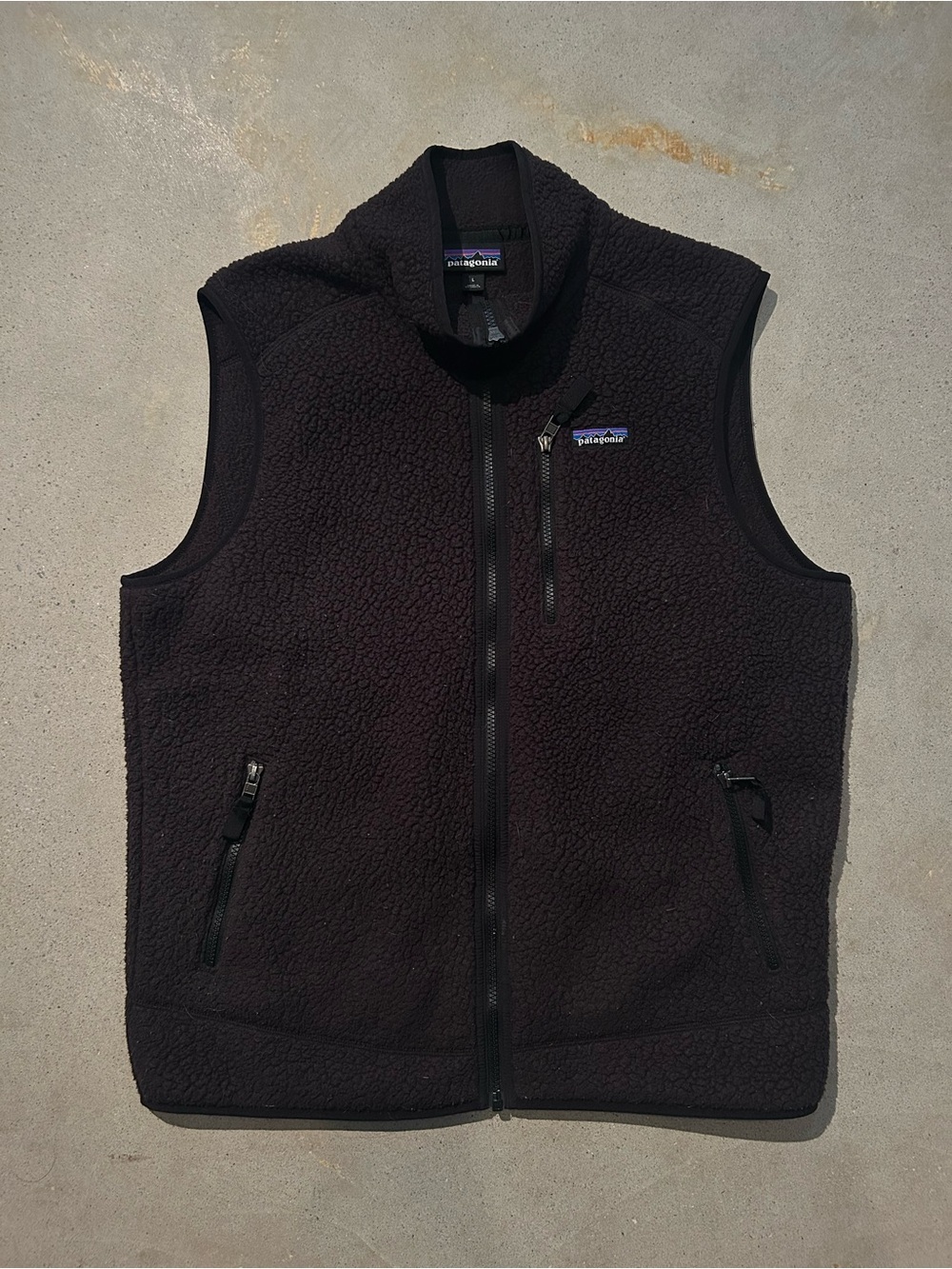 Patagonia Black Men’s Sherpa Fleece Vest